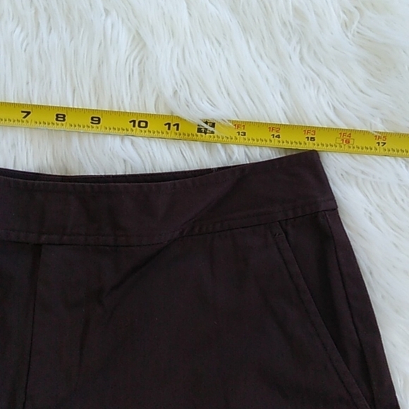 Lauren Ralph Lauren Chocolate Brown Cuffed Stretch Cotton Shorts - Picture 9 of 13